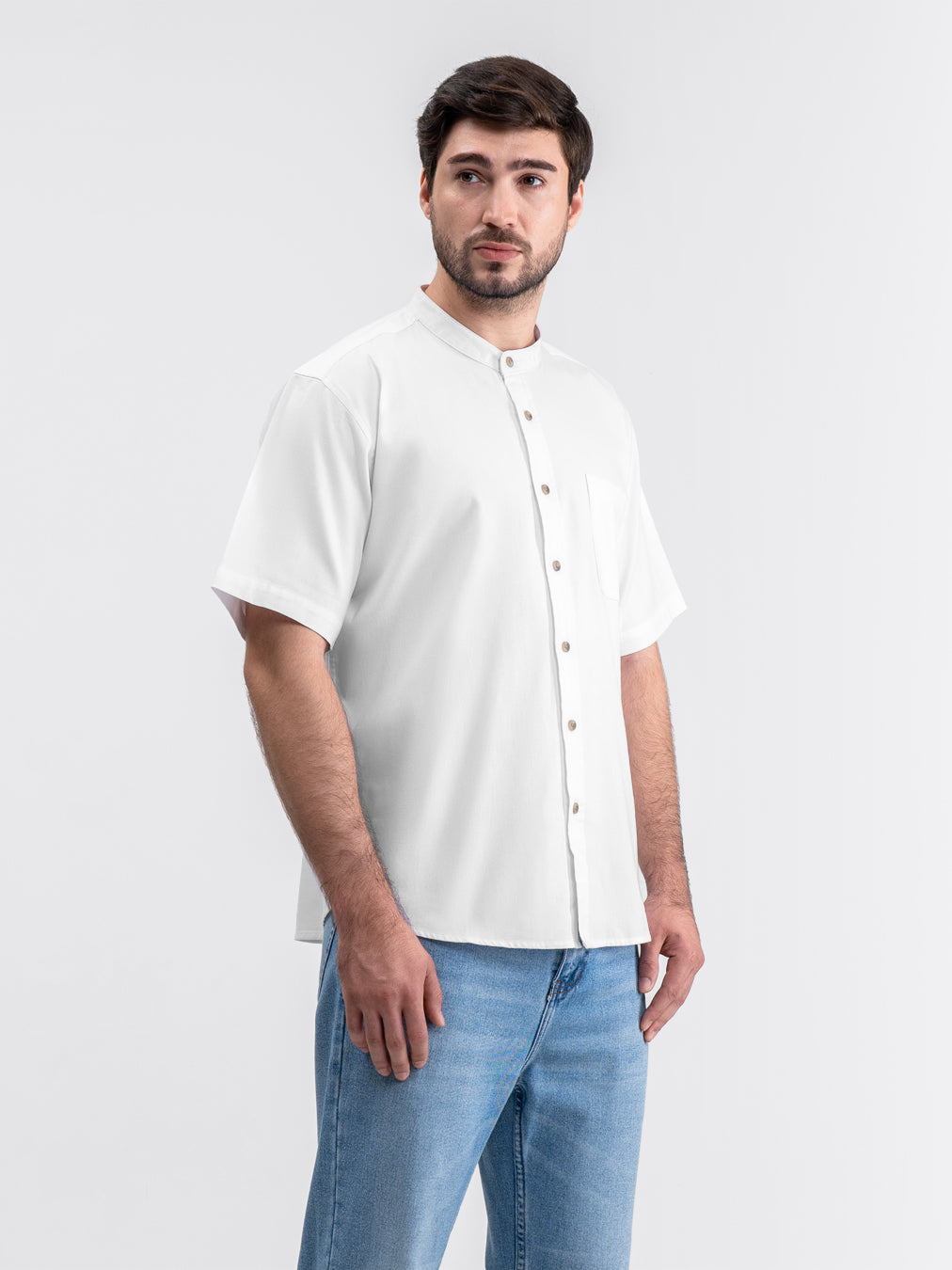 Orient Short Shirt White