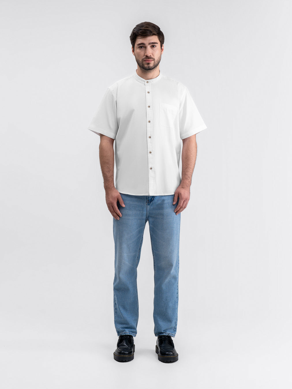 Orient Short Shirt White