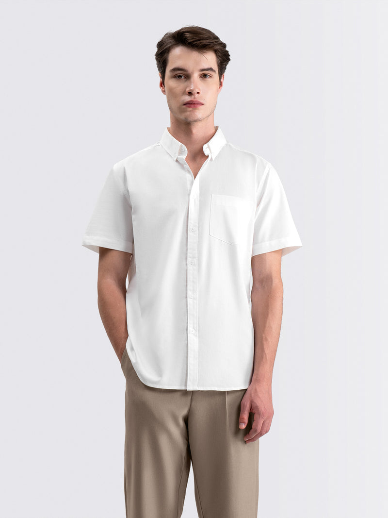 Oxford Short Shirt White