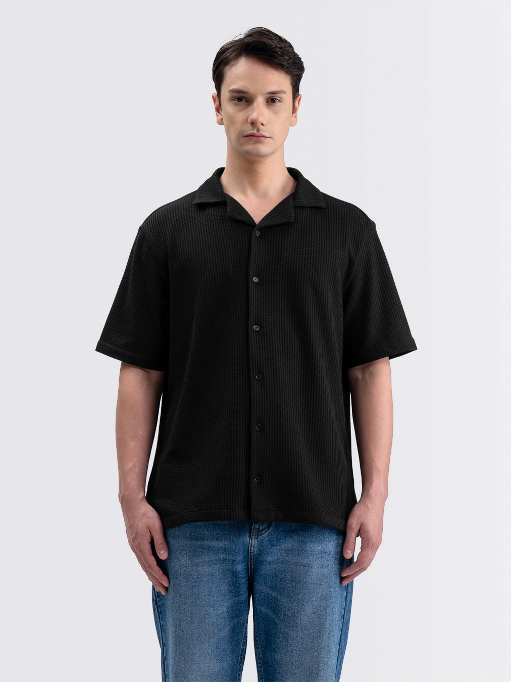 Tropic Flow Short Shirt Black