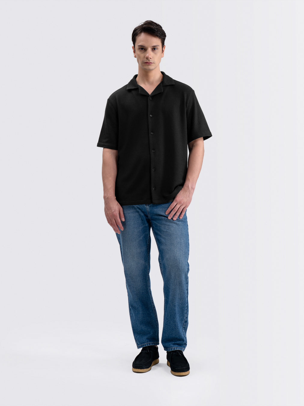 Tropic Flow Short Shirt Black