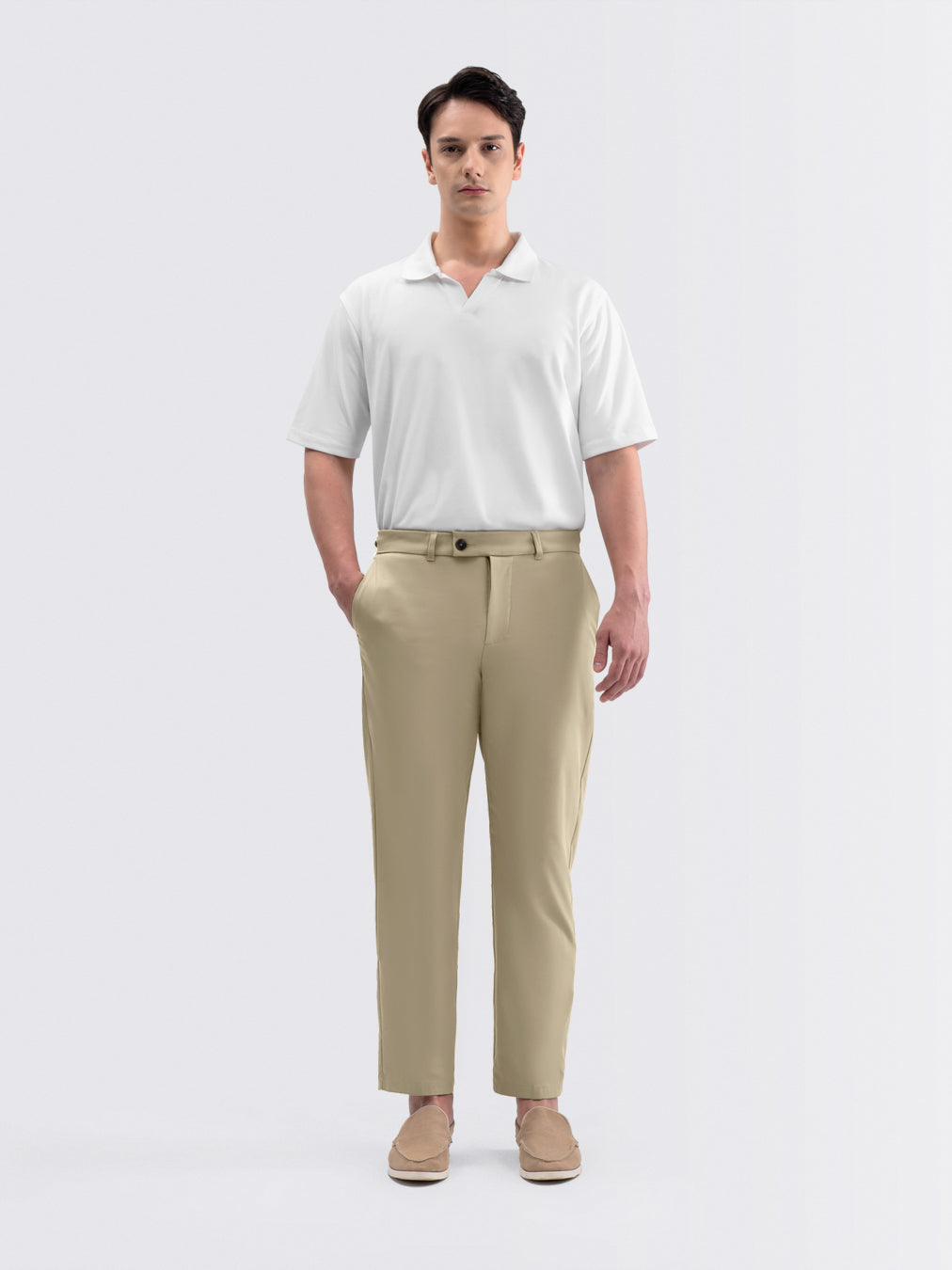 Feather Chino Pants Beige