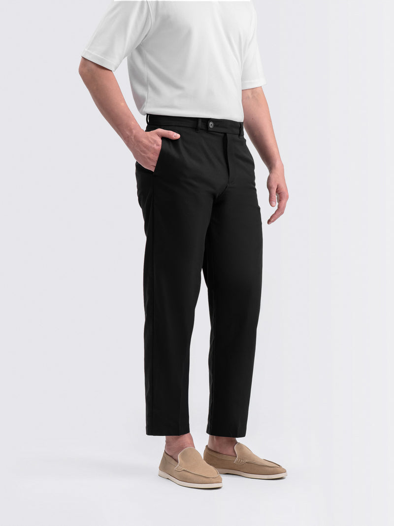 Feather Chino Pants Black