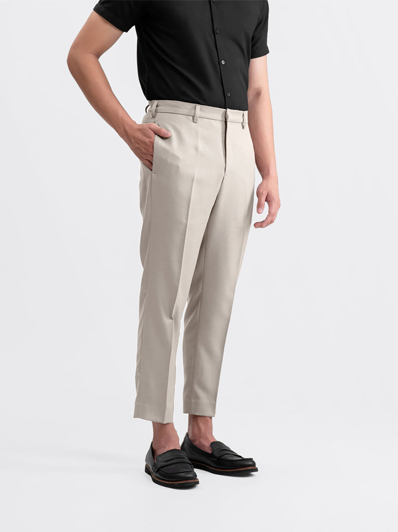 Tailor Ankle Pants Light Cream