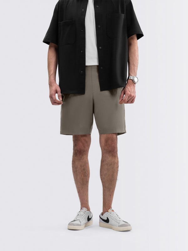 Tapered Flex Shorts Taupe