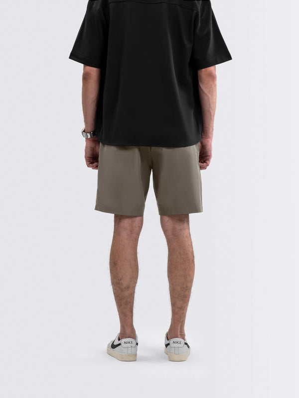 Tapered Flex Shorts Taupe