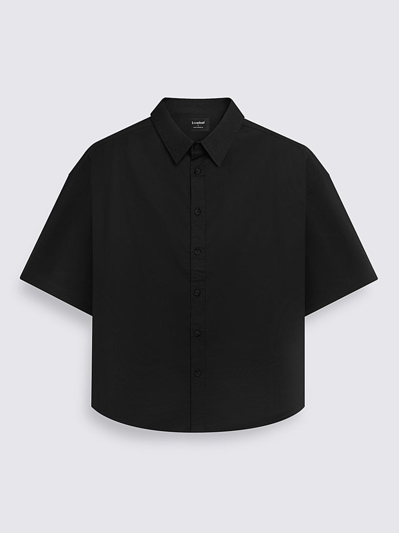 Boxy Short Shirt Black