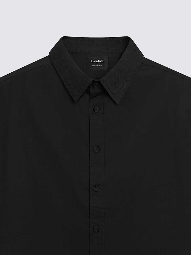 Boxy Short Shirt Black