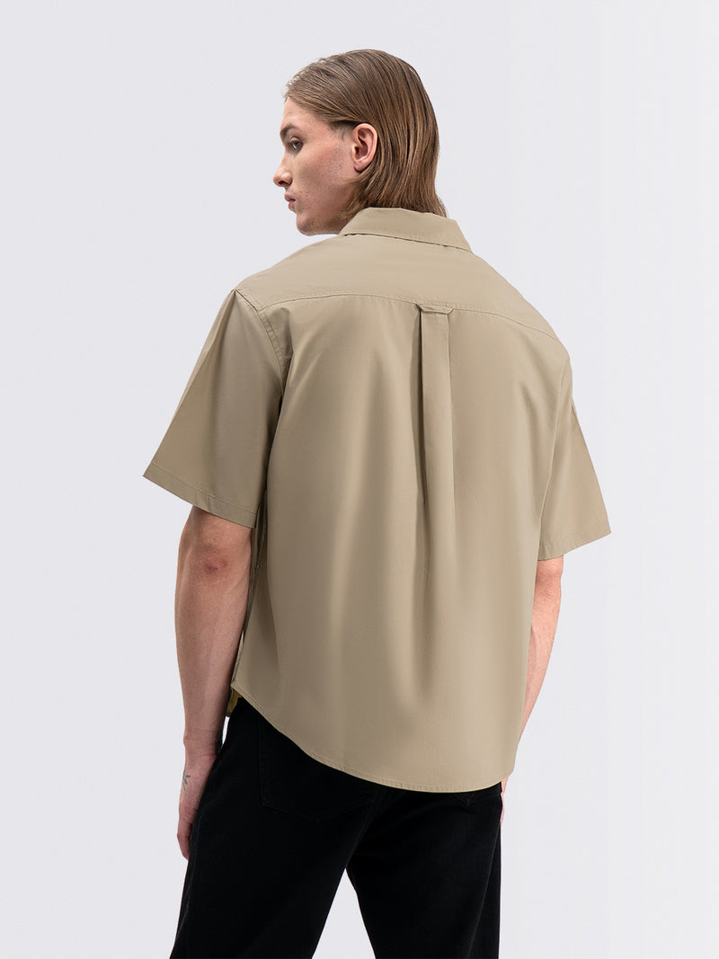 Boxy Short Shirt Latte
