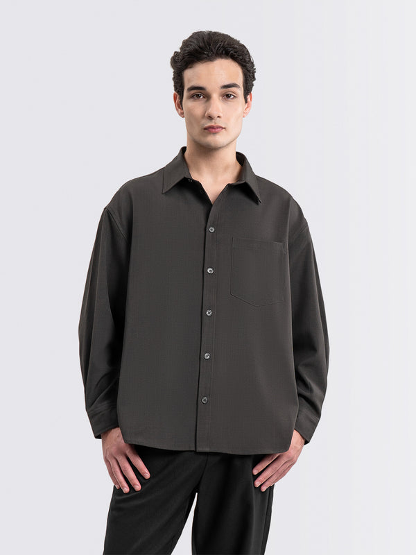 Barron Long Shirt Charcoal