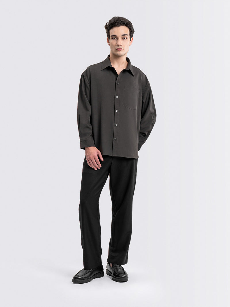 Barron Long Shirt Charcoal
