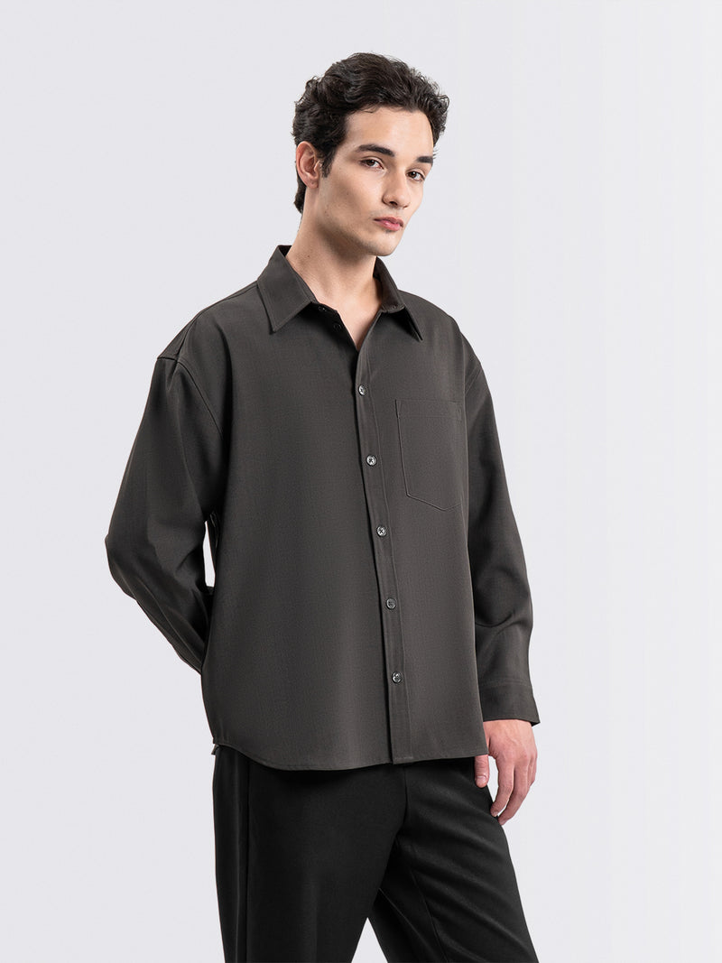 Barron Long Shirt Charcoal
