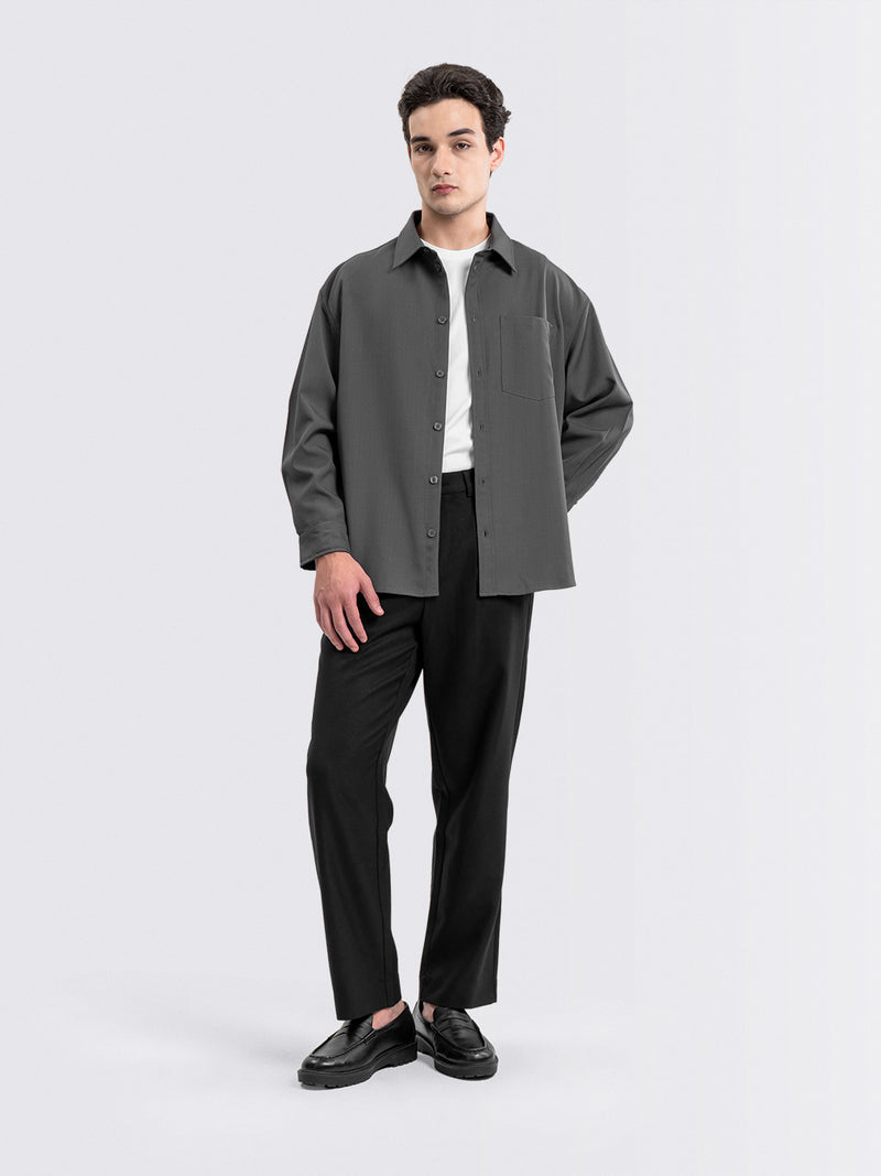Barron Long Shirt Dark Gray
