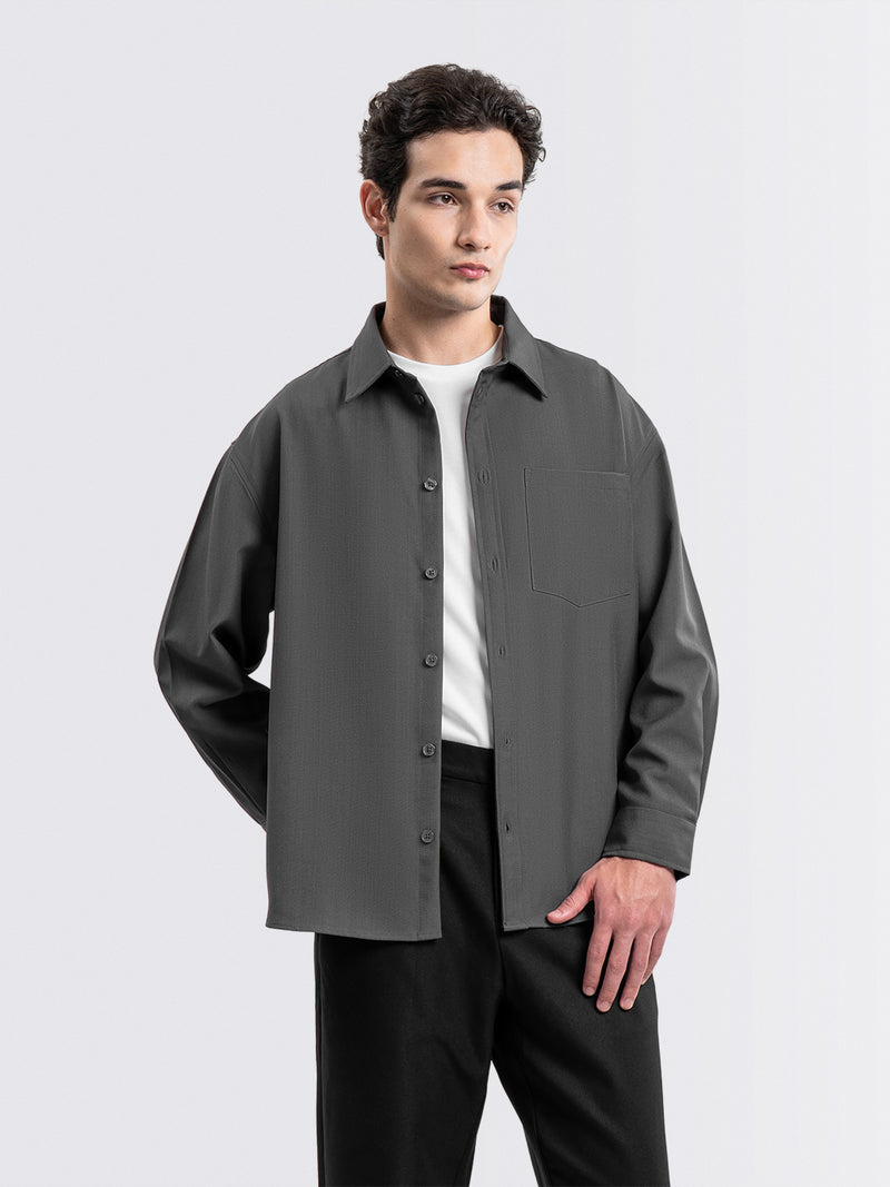 Barron Long Shirt Dark Gray