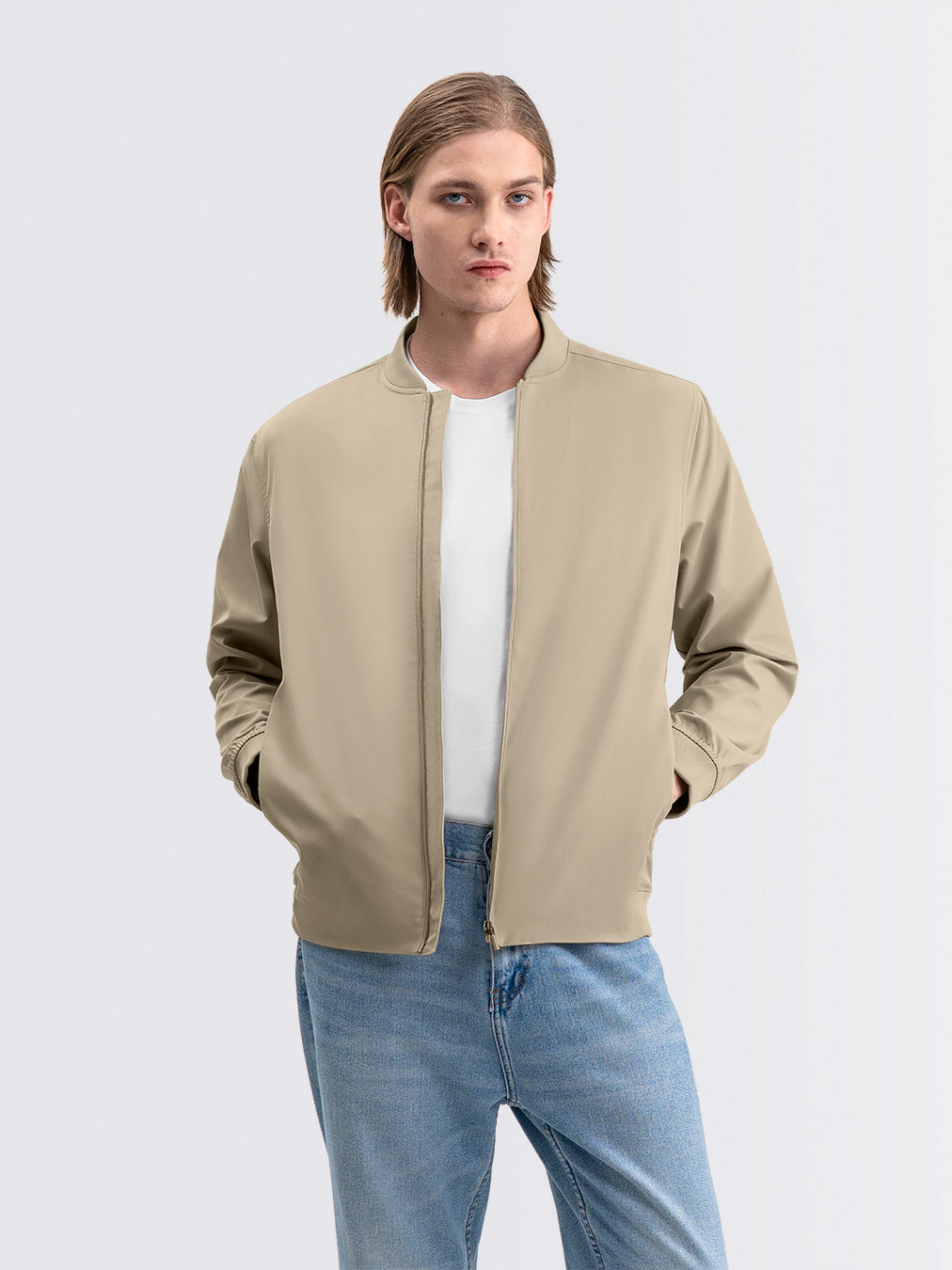 Bomber Shin Jacket Beige