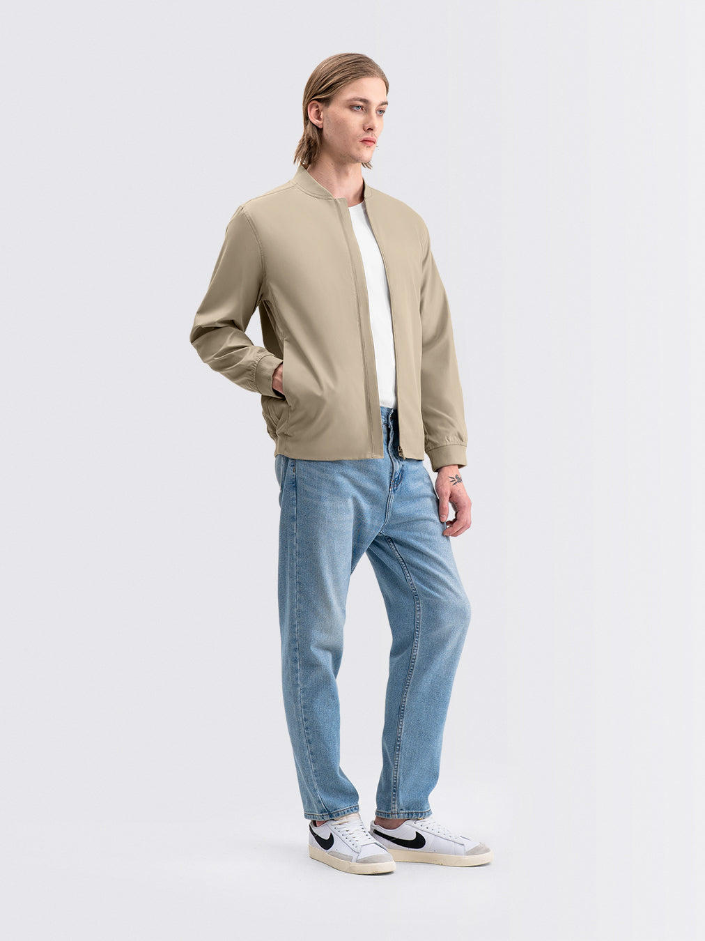 Bomber Shin Jacket Beige