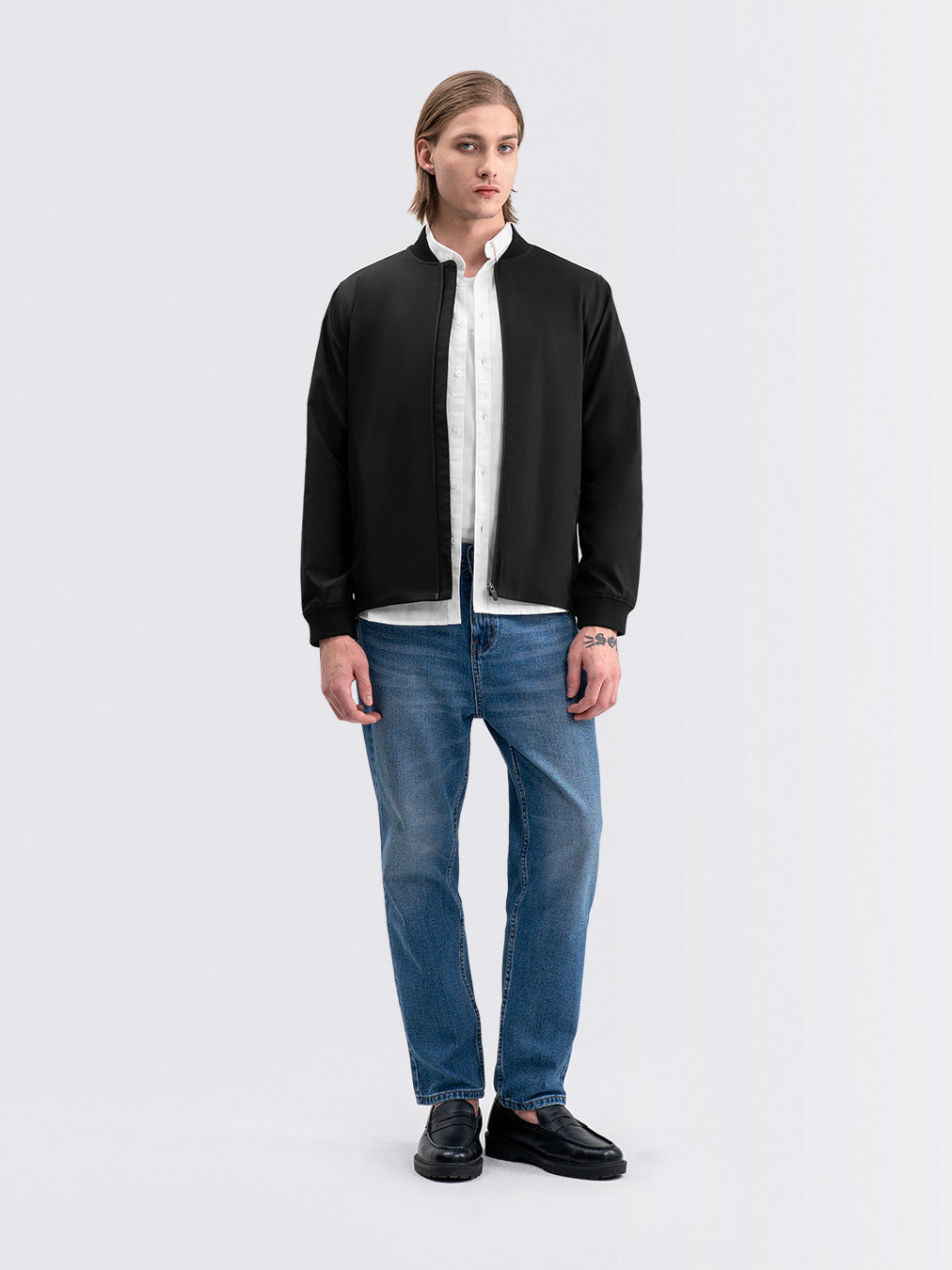 Bomber Shin Jacket Black