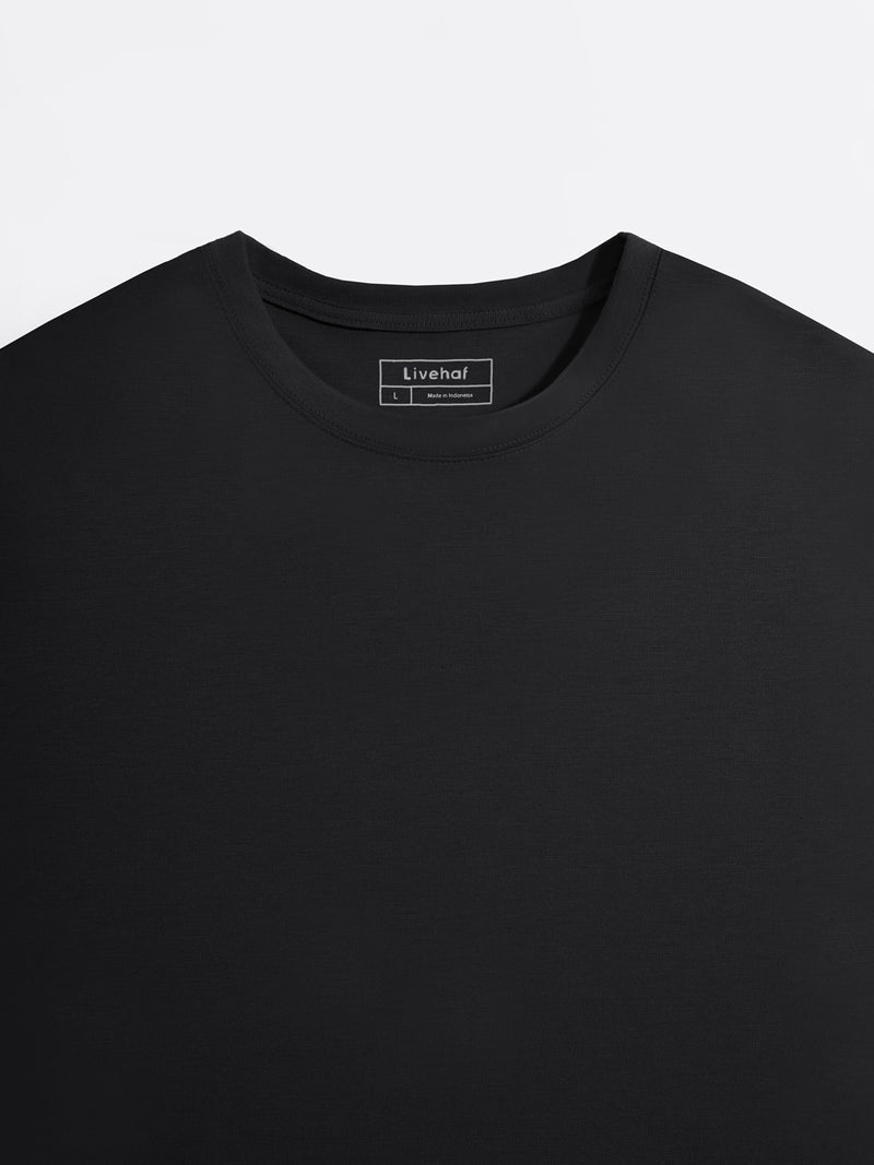 Boxy Ease Tee Black