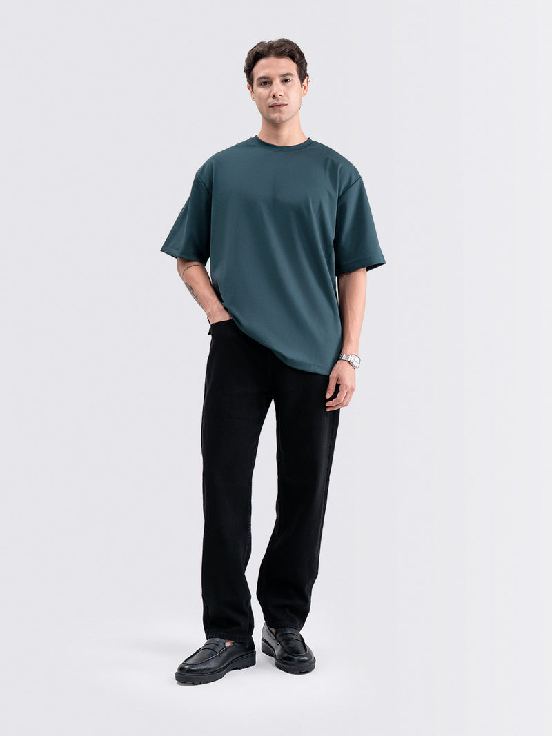 Boxy Ease Tee Deep Teal