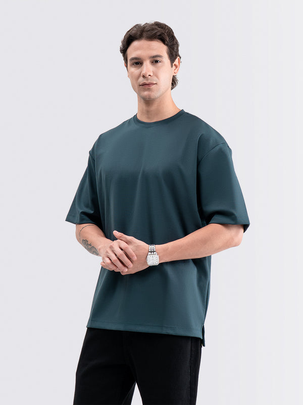 Boxy Ease Tee Deep Teal