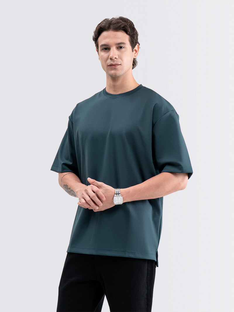 Boxy Ease Tee Deep Teal