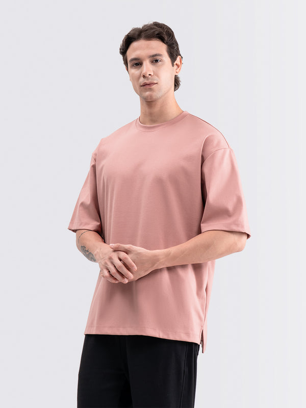 Boxy Ease Tee Dusty Pink