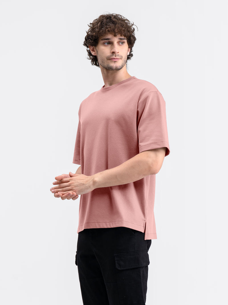 Boxy Ease Tee Dusty Pink