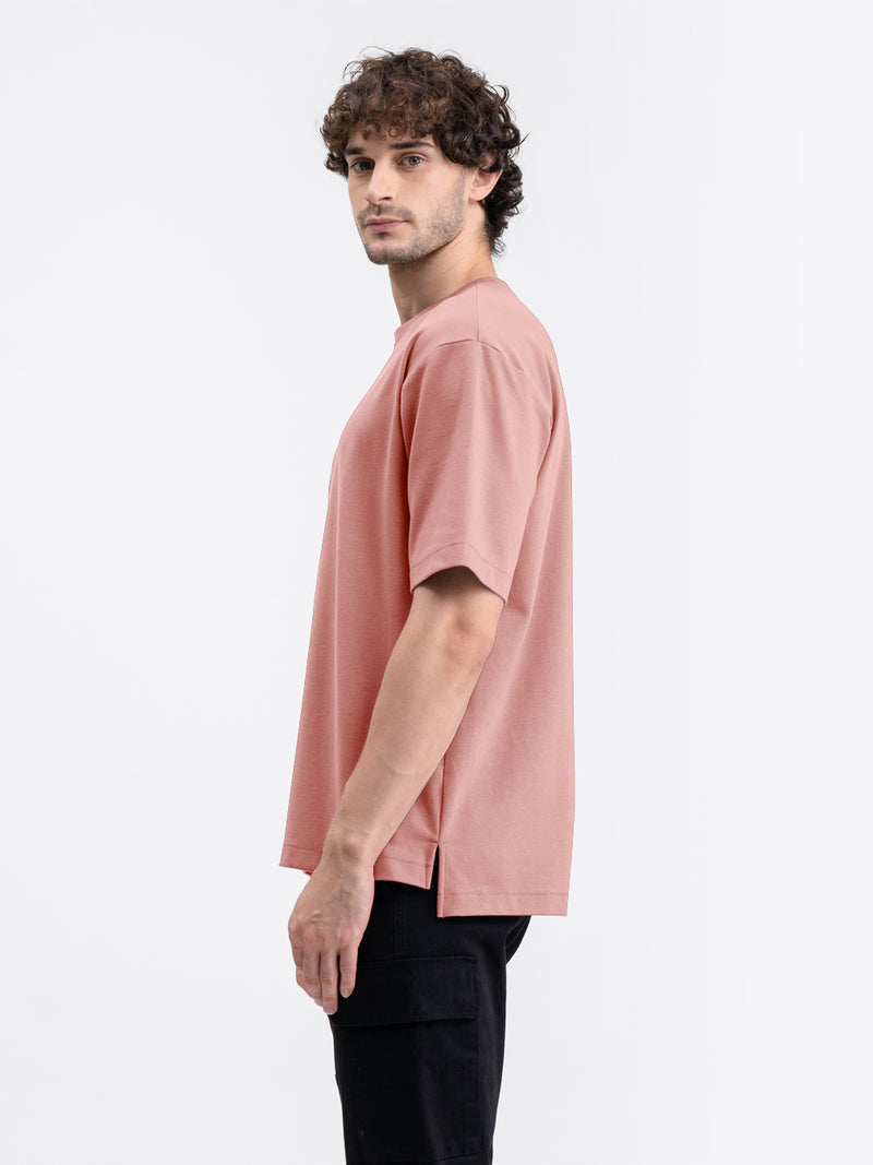 Boxy Ease Tee Dusty Pink