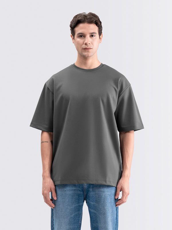 Boxy Ease Tee Gray