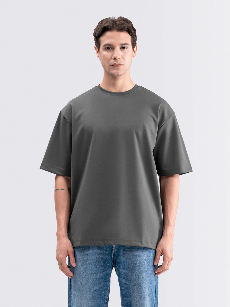 Boxy Ease Tee Gray