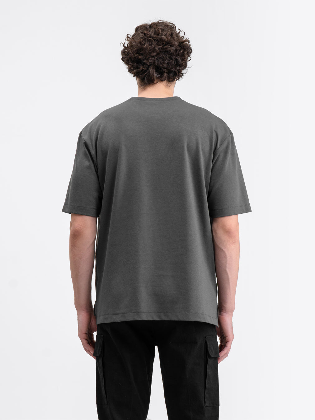 Boxy Ease Tee Gray