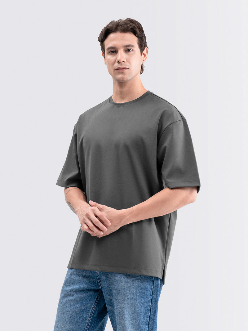 Boxy Ease Tee Gray