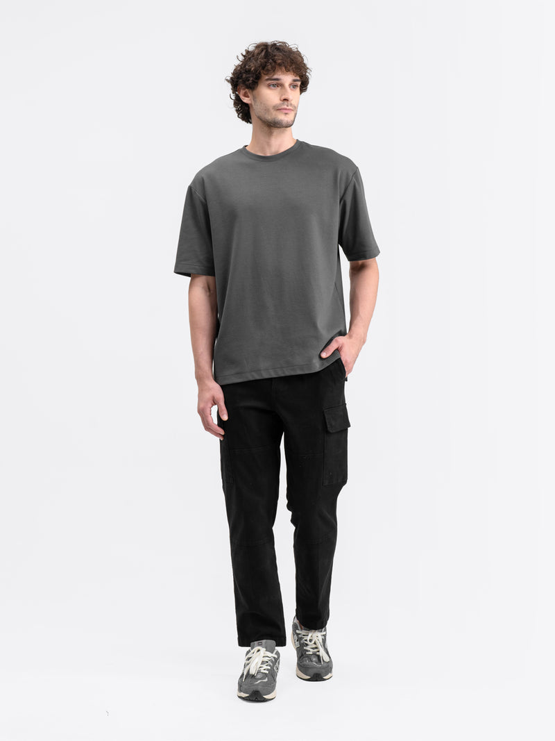 Boxy Ease Tee Gray