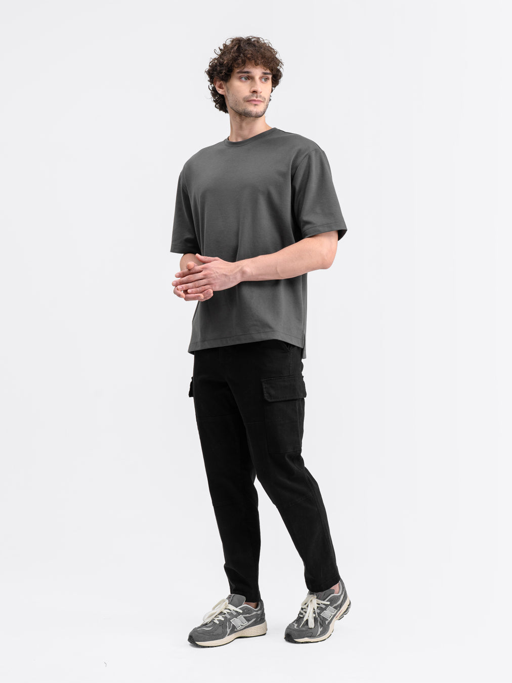 Boxy Ease Tee Gray