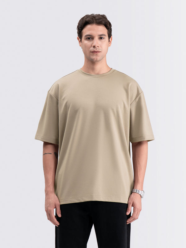 Boxy Ease Tee Latte