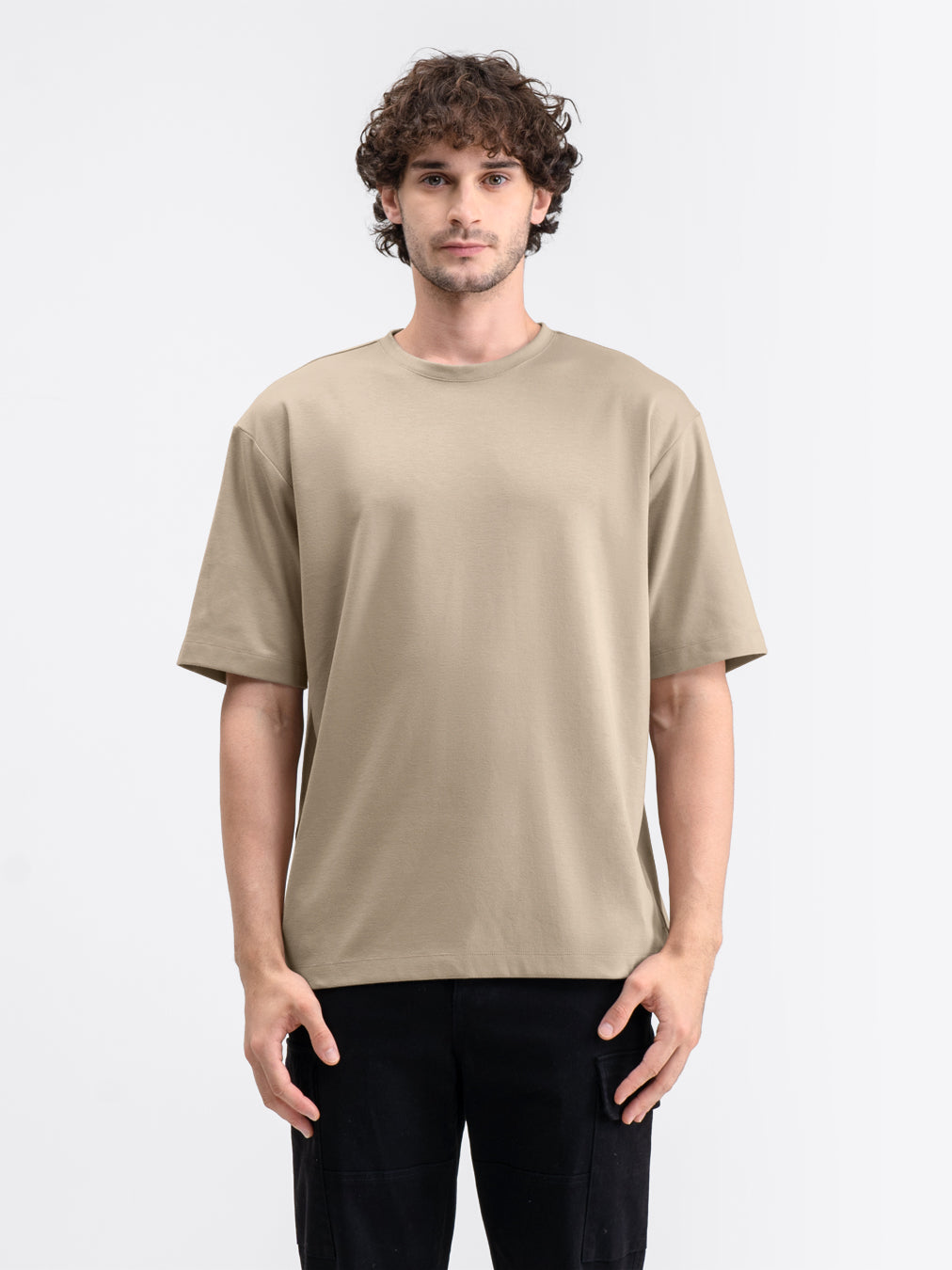 Boxy Ease Tee Latte