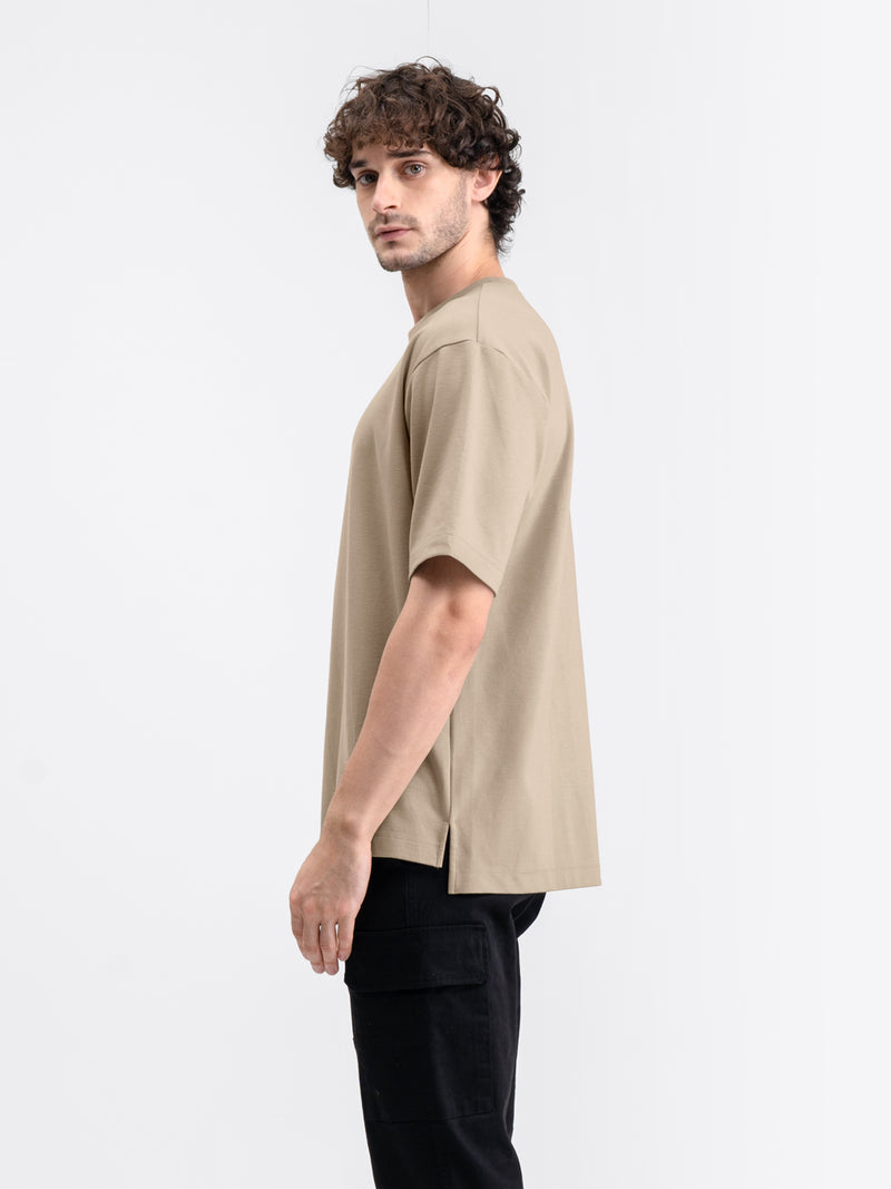 Boxy Ease Tee Latte