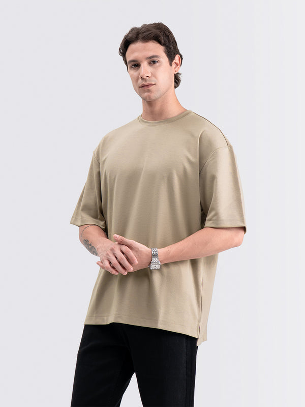 Boxy Ease Tee Latte