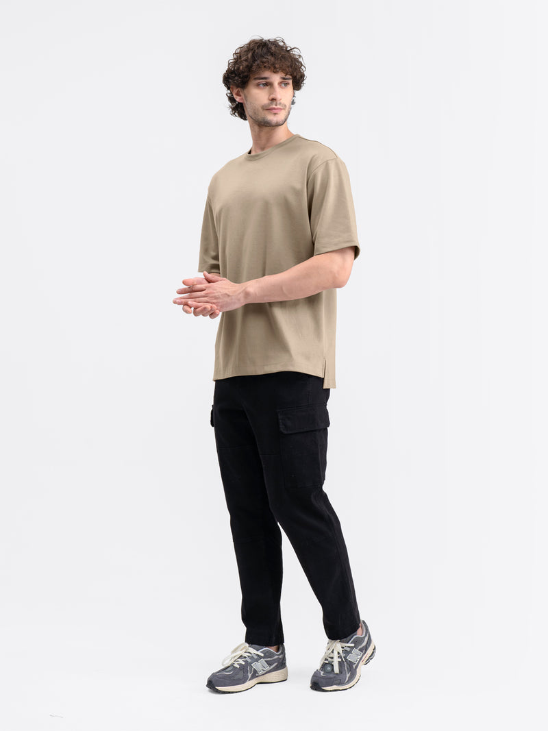 Boxy Ease Tee Latte