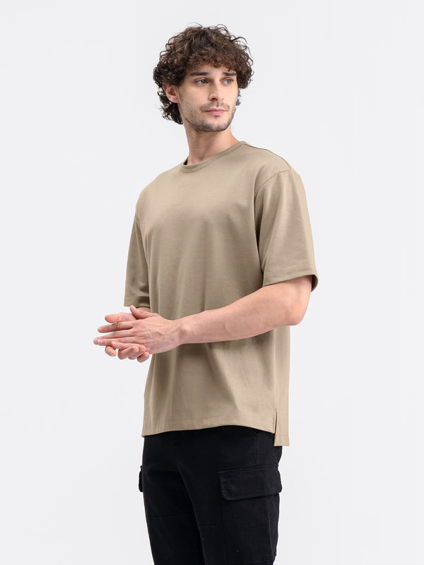 Boxy Ease Tee Latte