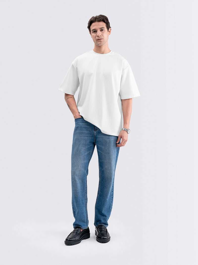 Boxy Ease Tee Natural