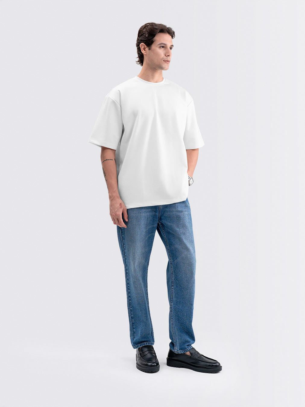 Boxy Ease Tee Natural