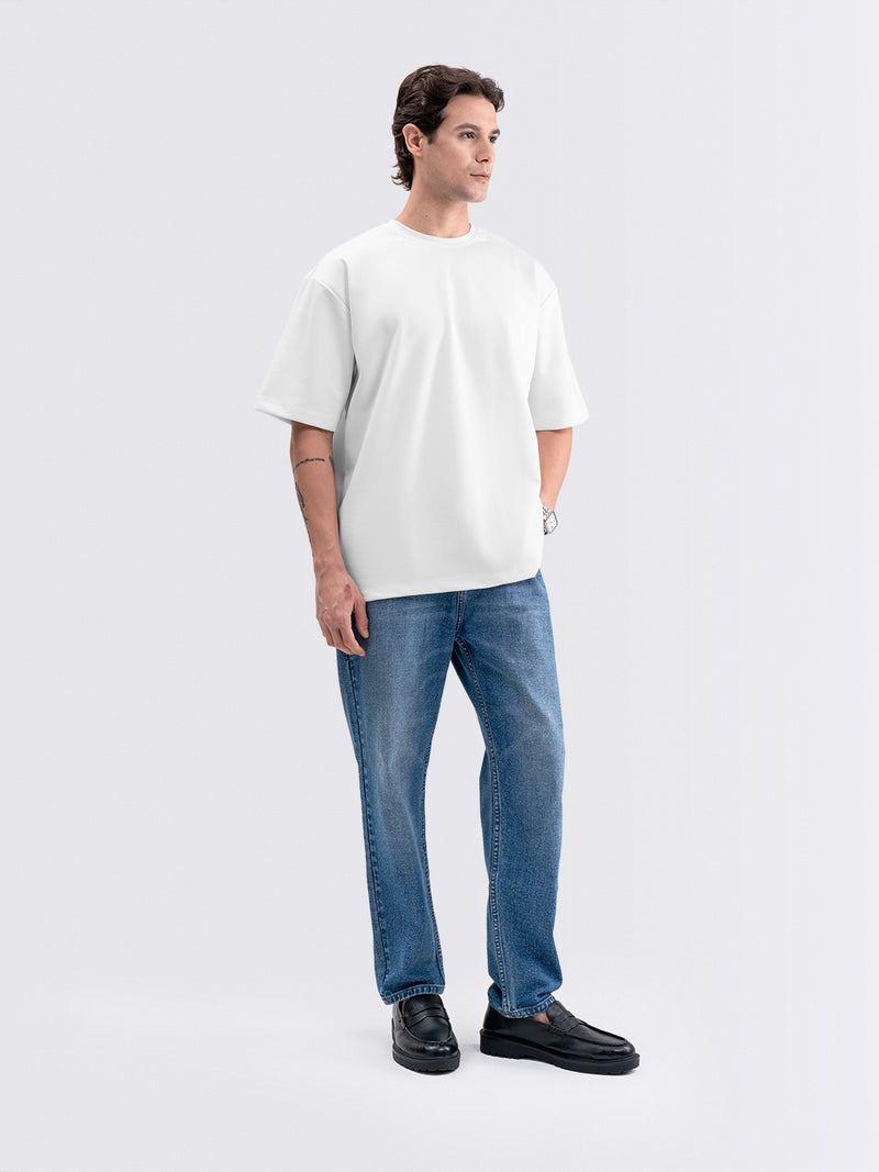 Boxy Ease Tee Natural