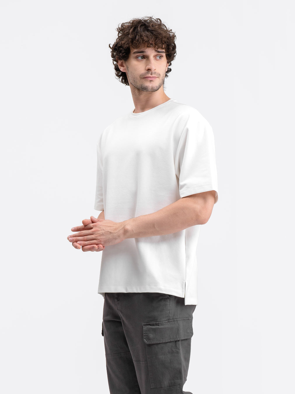 Boxy Ease Tee Natural