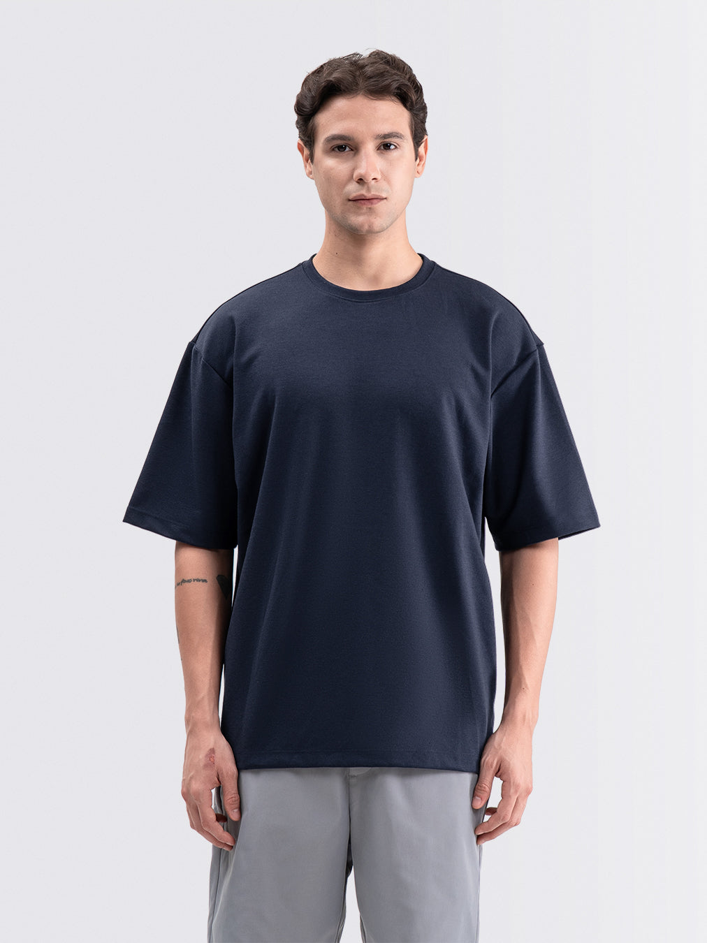 Boxy Ease Tee Navy