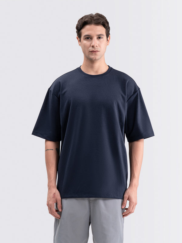 Boxy Ease Tee Navy