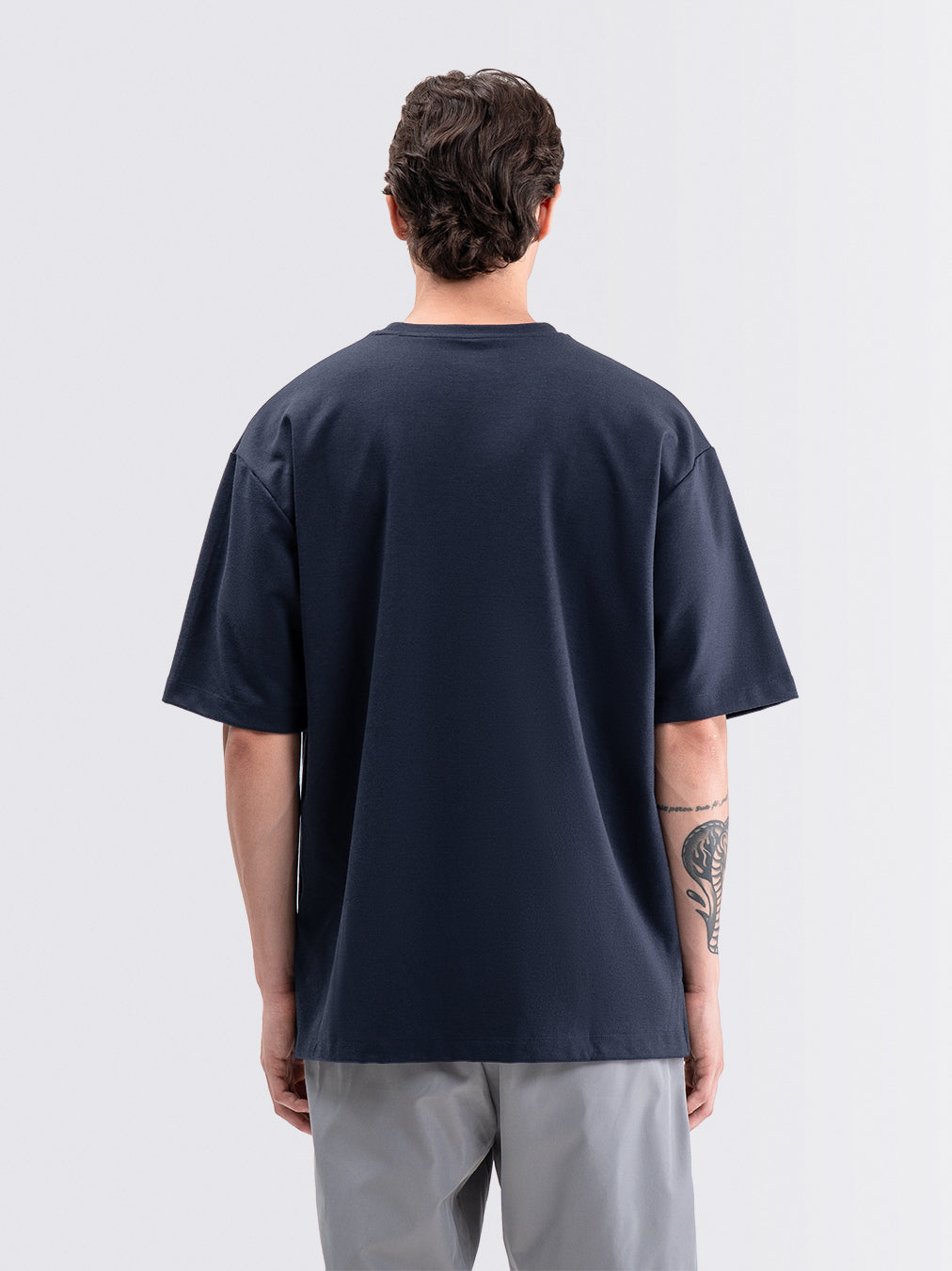 Boxy Ease Tee Navy