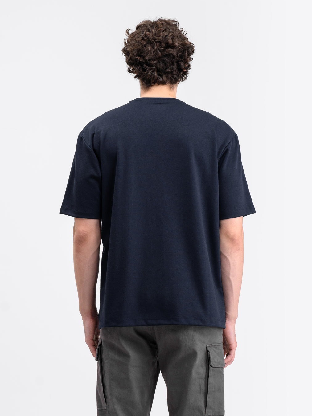 Boxy Ease Tee Navy