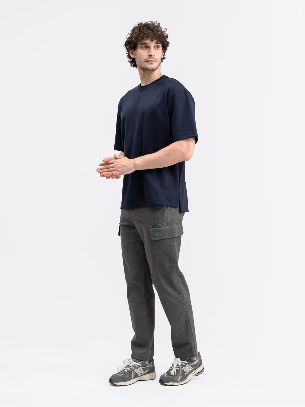 Boxy Ease Tee Navy