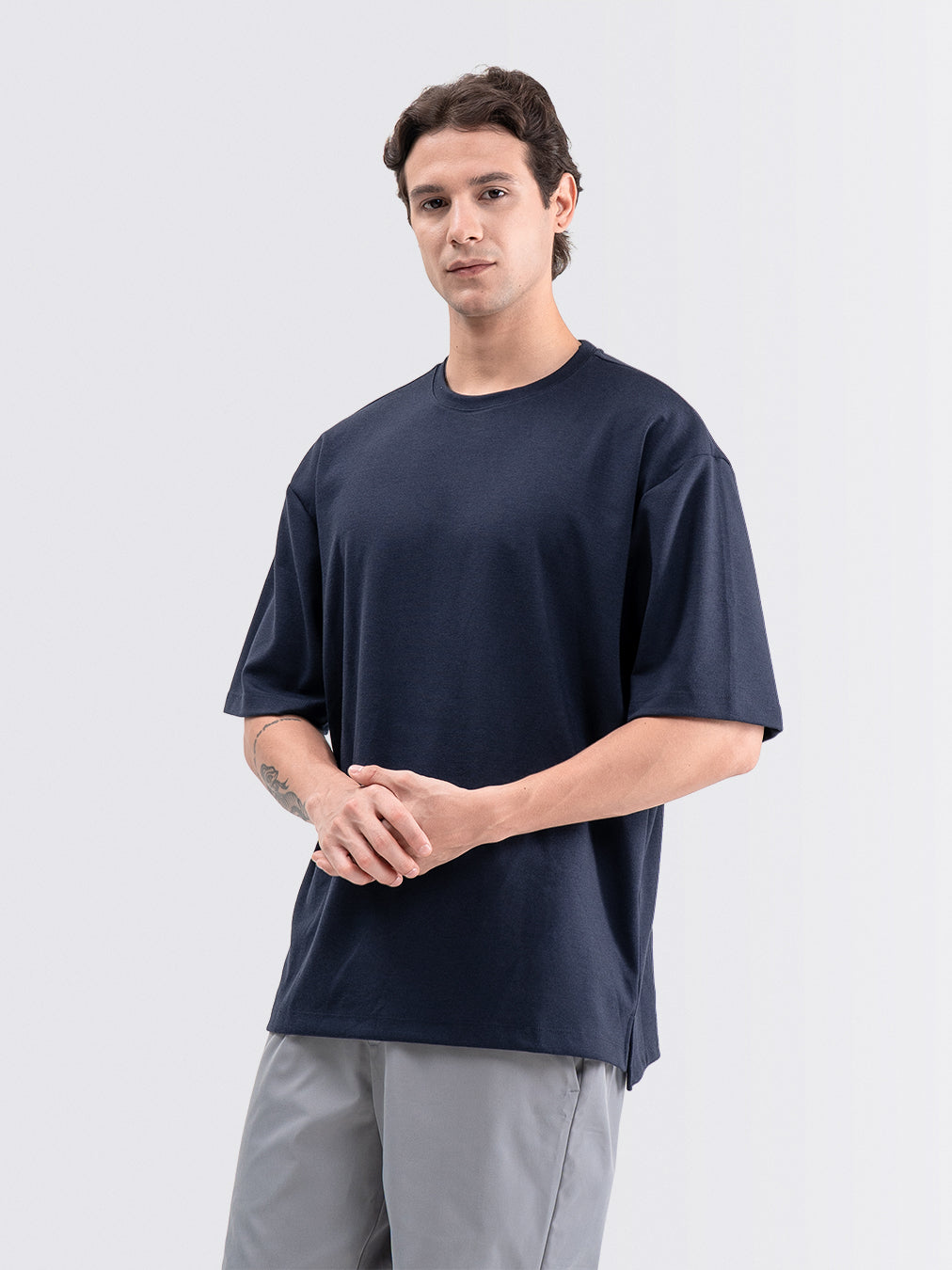 Boxy Ease Tee Navy